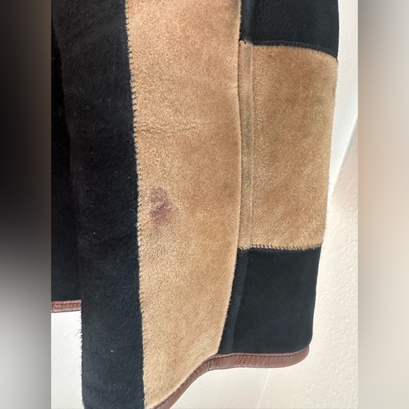 Cawley Studio Avis Sheepskin Stripe Jacket Coat S Handmade in England - Picture 7 of 16